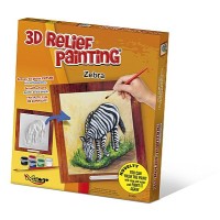 3D reliéf zebra
